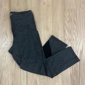 Forever 21 Gray and Black Crop Active Leggings XS